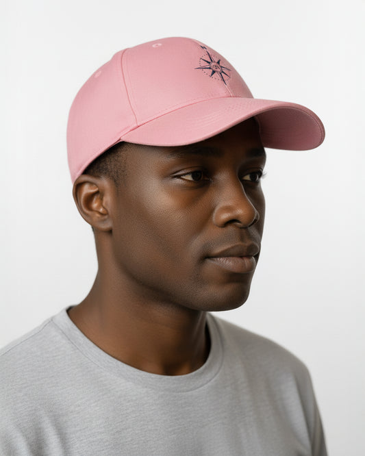 Embroidered Compass Logo on front - Pink