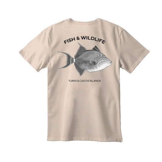 Queen Tiger Fish Animal T-Shirt - Sandy