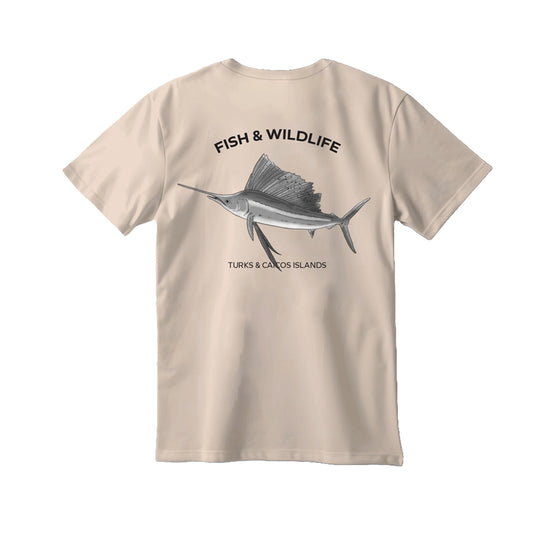 Sailfish Tuna Animal T-Shirt - Sandy
