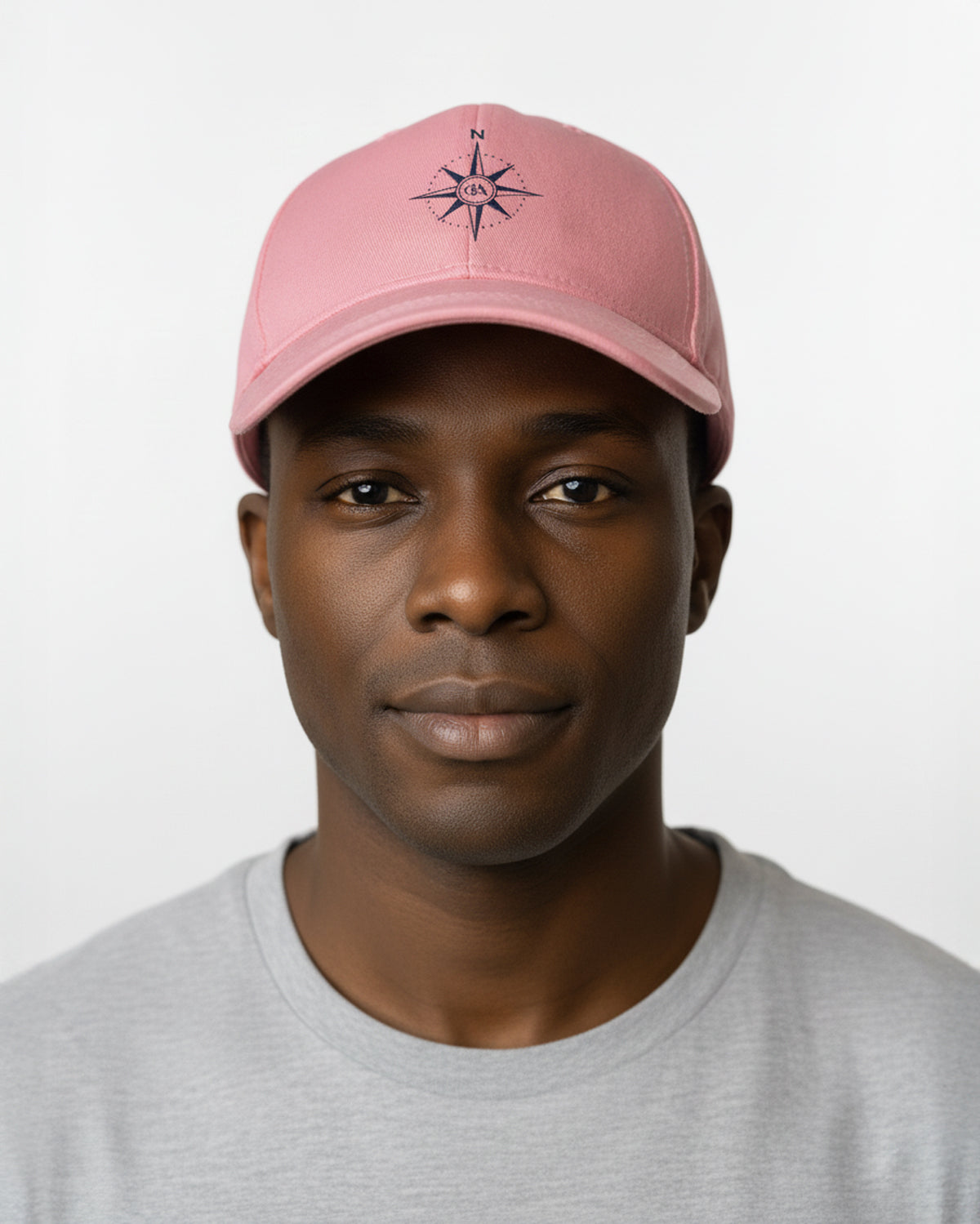Embroidered Compass Logo on front - Pink
