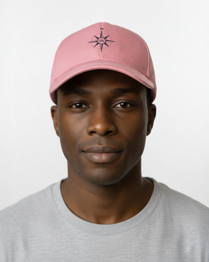Embroidered Compass Logo on front - Pink