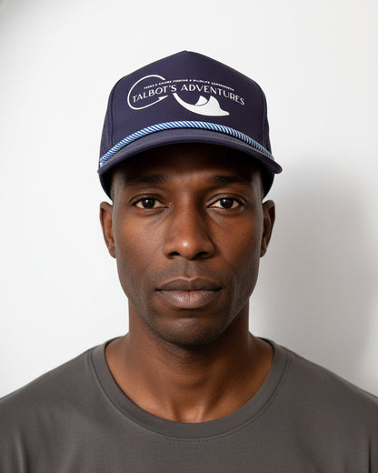 Hot Screen Printed Talbot Adventures Primary Logo on Front - Blue