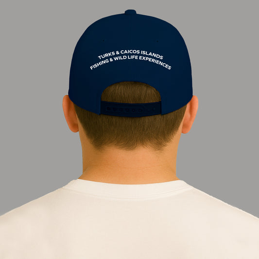 Embroidered Mutton Snapper Baseball Cap - Blue