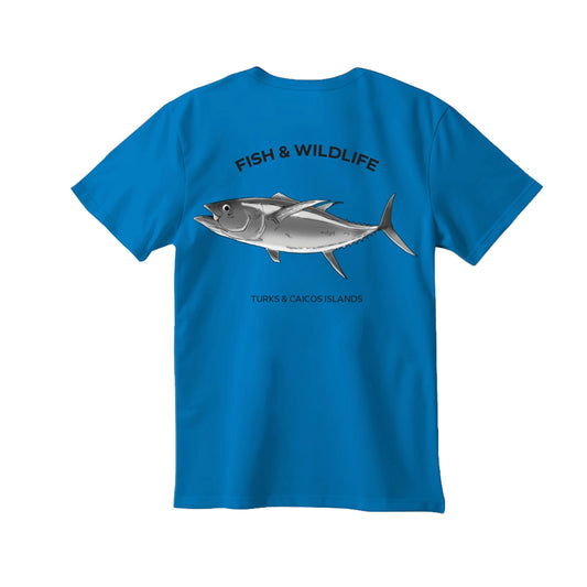 Bluefin Tuna Animal T-Shirt - Sky Blue