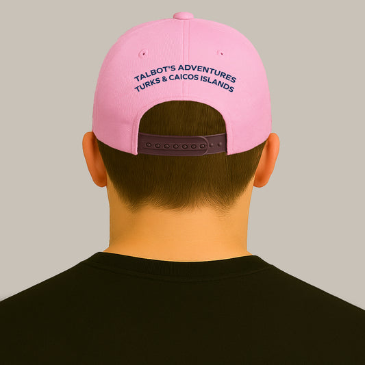 Embroidered Short Logo Baseball Cap - Pink