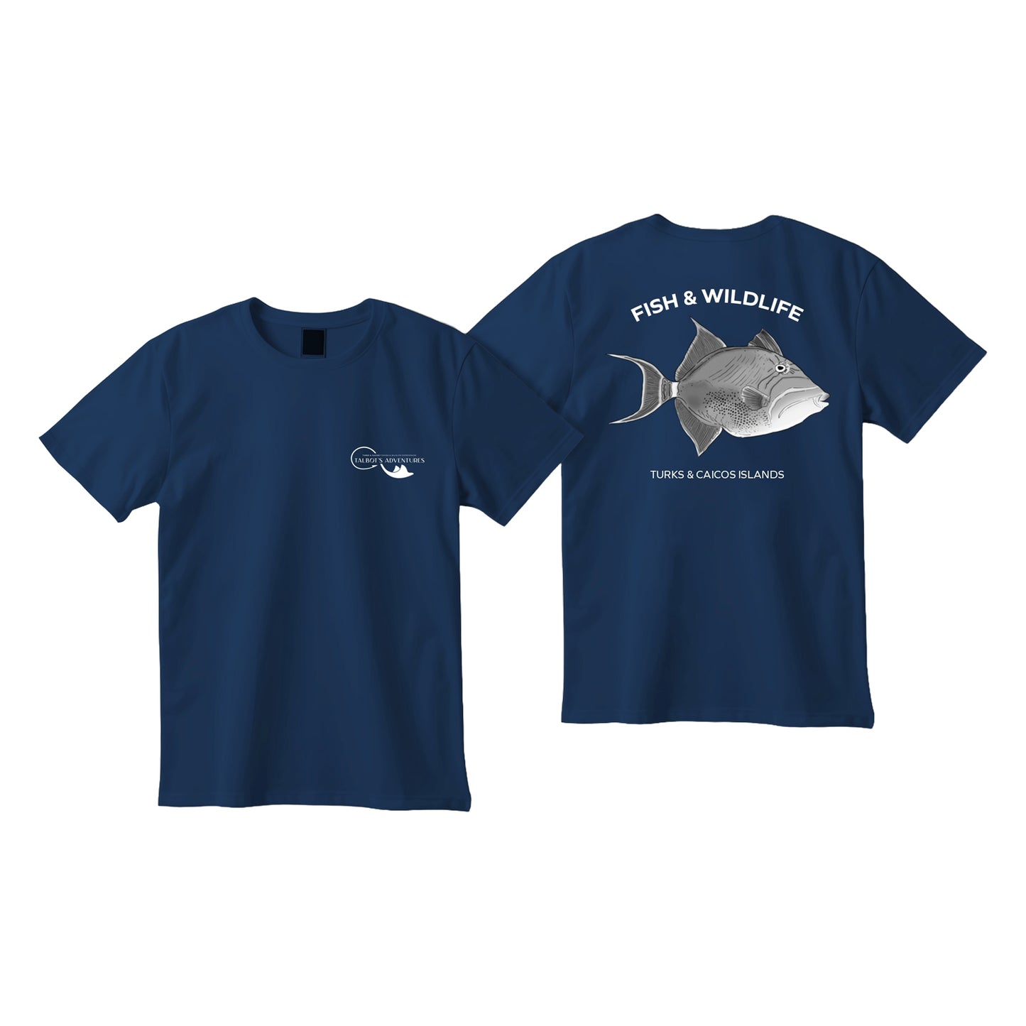 Queen Tiger Fish Animal T-Shirt - Deep Sea