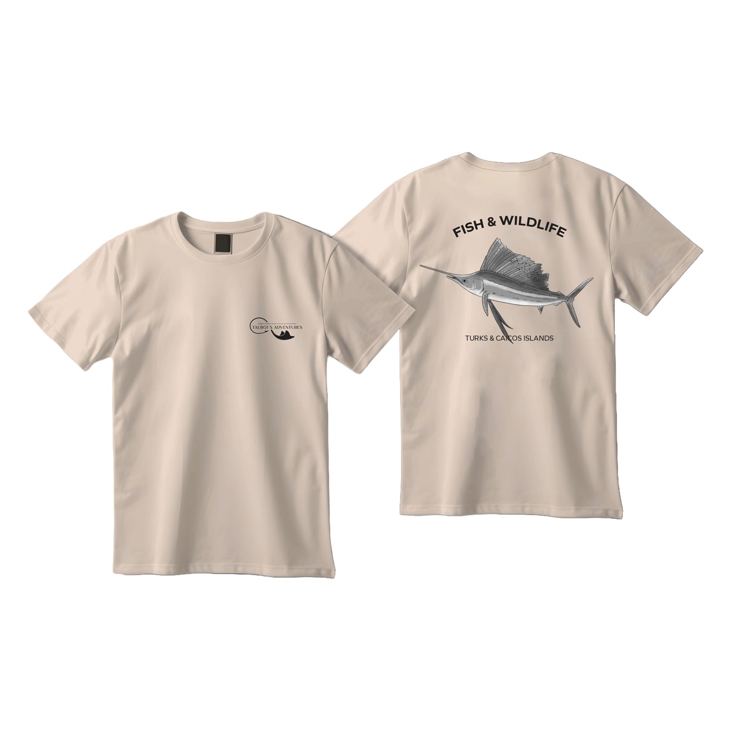 Sailfish Tuna Animal T-Shirt - Sandy