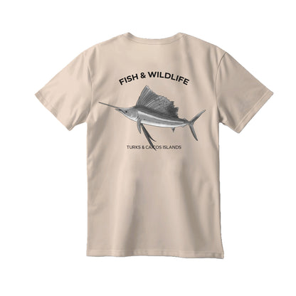 Sailfish Tuna Animal T-Shirt - Sandy