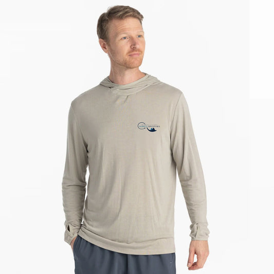 Men's Sandstone T.C.I. Map Bamboo Hoodie