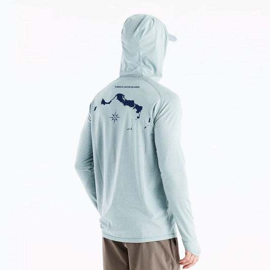 Men's Shale Green T.C.I. Map Bamboo Hoodie