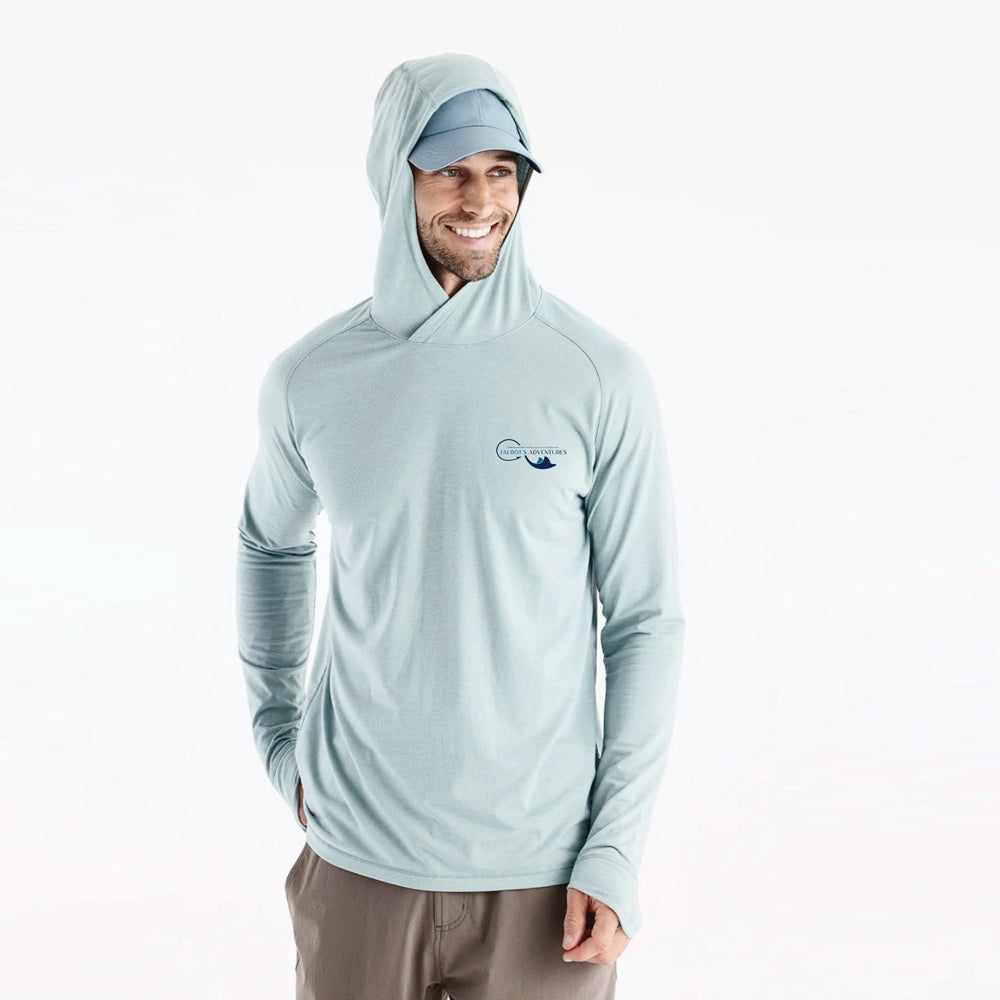 Men's Shale Green T.C.I. Map Bamboo Hoodie