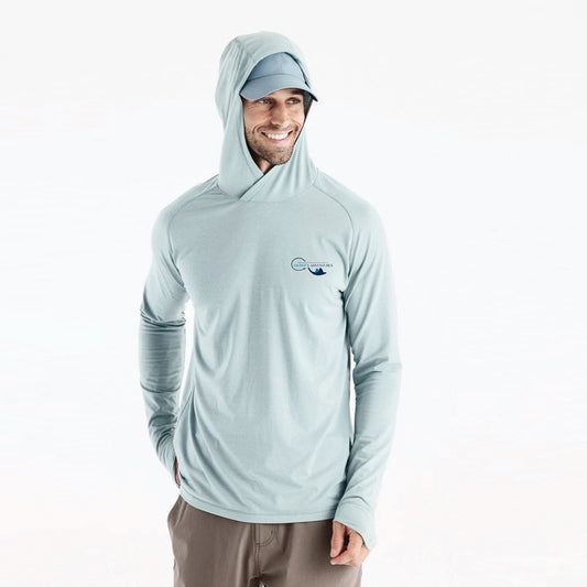 Men's Shale Green T.C.I. Map Bamboo Hoodie