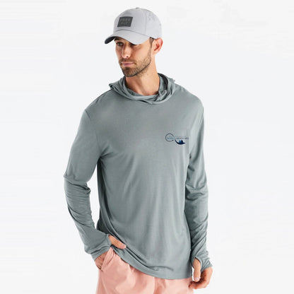 Men's Slate T.C.I. Map Bamboo Hoodie