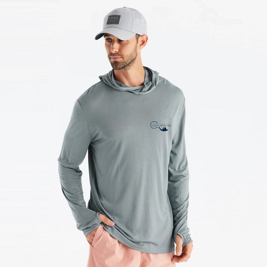 Men's Slate T.C.I. Map Bamboo Hoodie