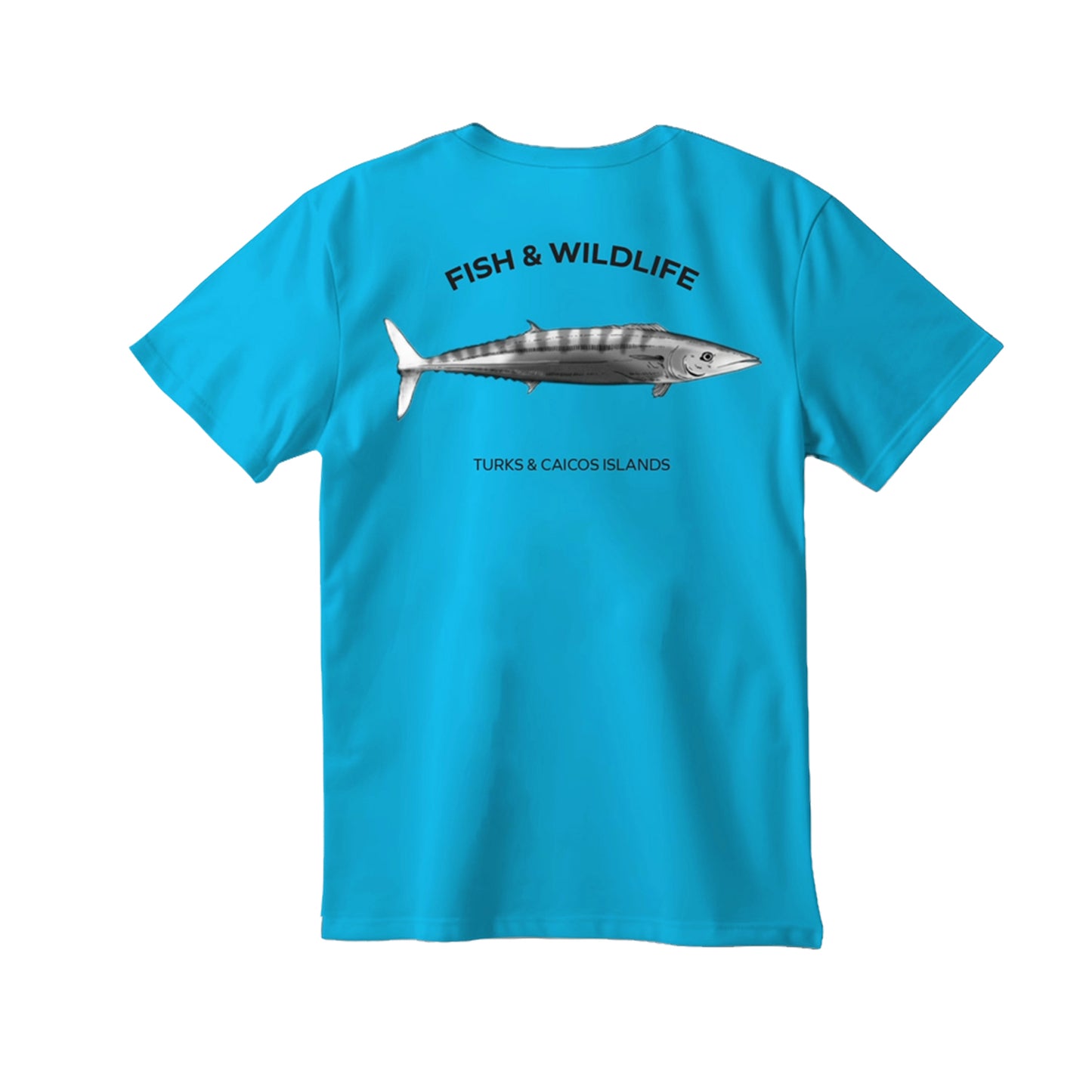 Wahoo Fish Animal T-Shirt - Ocean Blue