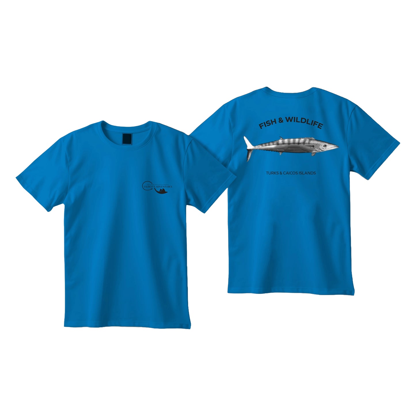 Wahoo Fish Animal T-Shirt -  Sky Blue